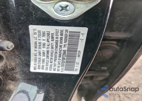 2015 Honda Civic Lx from USA, damaged, VIN 19XFB2F50FE259445